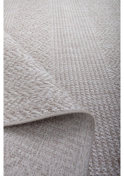 Enti Nova 2005 Bej Mutfak Halısı Yıkanabilir Sisal Görünümlü Mutfak Kilimi Çerçeveli Kaymaz Yolluk modelleri