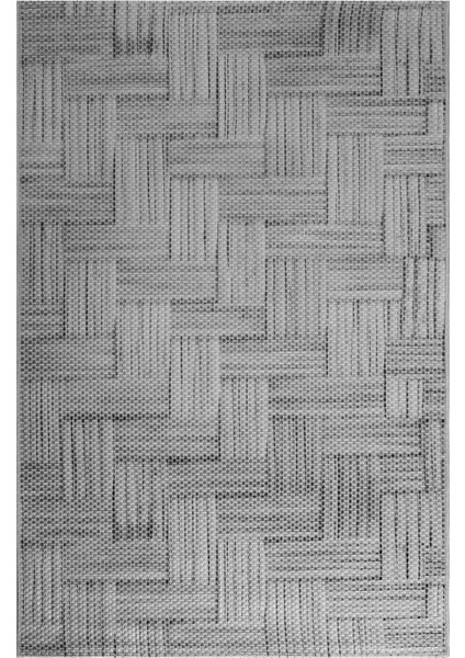 Decoser Hasır 8052 Gri Halı Kilim Kaymaz Taban Salon Mutfak Kesme Yolluk