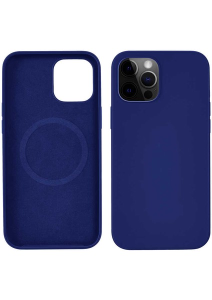 iPhone 13 Pro Max Uyumlu Hgea Silksafe Wireless Kapak-Mavi modelleri