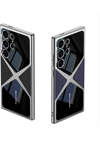 Galaxy S24 Ultra Kılıf Ultra Ince Kamera Korumalı Pc + Deri Arka Yüzey Hgea X-Pro Kapak-Siyah fiyatları