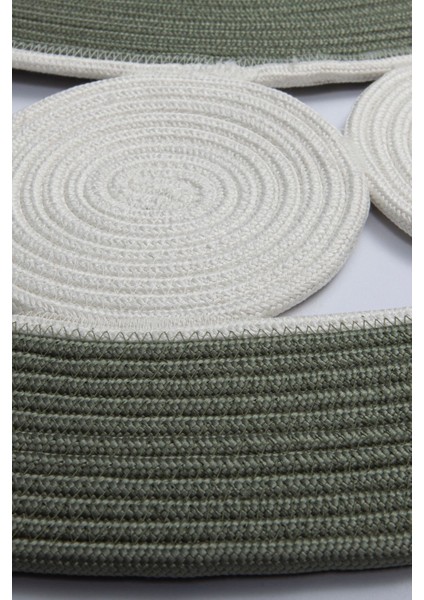 Reygon Ege 3 Haki Daire Dekoratif El Örgüsü Kilim Yolluk Halı modelleri