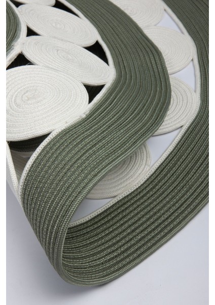 Reygon Ege 3 Haki Daire Dekoratif El Örgüsü Kilim Yolluk Halı fırsatları