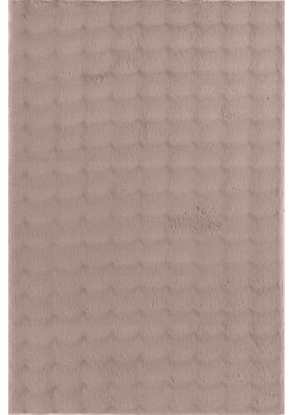 Enti Nice 9305 Vizon Yıkanabilir Kabartmalı Yumuşak Halı Kaymaz Suni Kürk Post Peluş