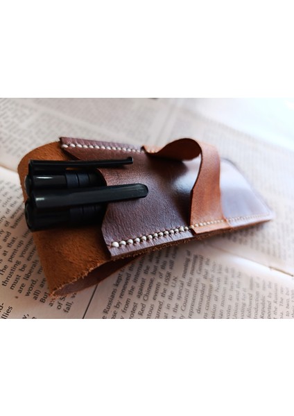 Crazy Hors Hakiki Deri El Emeği Özel Kalemleriniz Için Kalemlik Kalem Kutu 27 cm 6 cm W115 fiyatları