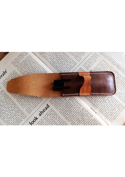 Crazy Hors Hakiki Deri El Emeği Özel Kalemleriniz Için Kalemlik Kalem Kutu 27 cm 6 cm W115 fırsatları