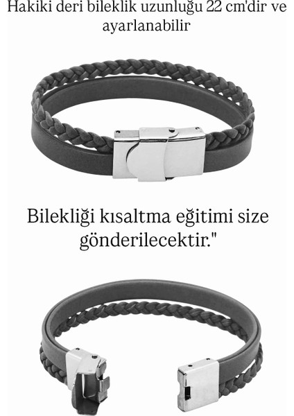 Sonsuz Aşk Temalı Çiçek Motifli 14 Ayar Altın Plakalı Hakiki Derili Hediye BILEKLIK-436SEMBOL-YEŞIL