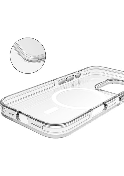 iPhone 16 Kılıf Magsafe Şarj Özellikli Kamera Korumalı Hgea Kripto Kapak-Şeffaf fırsatları