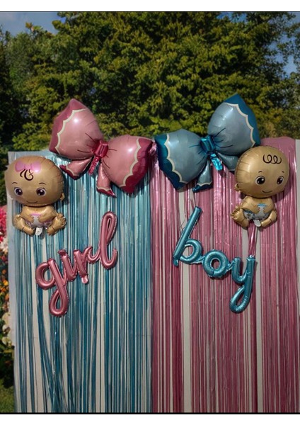 Cinsiyet Belirleme Partisi Kız Mı Erkek Mi Konsepti Folyo Balon