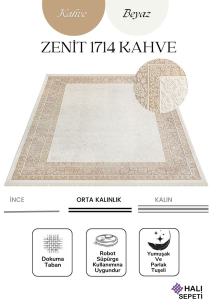 Enti Naturel 1714 Kahve Yumuşak Dokulu Parlak Görünümlü Halı Kesme Yolluk modelleri