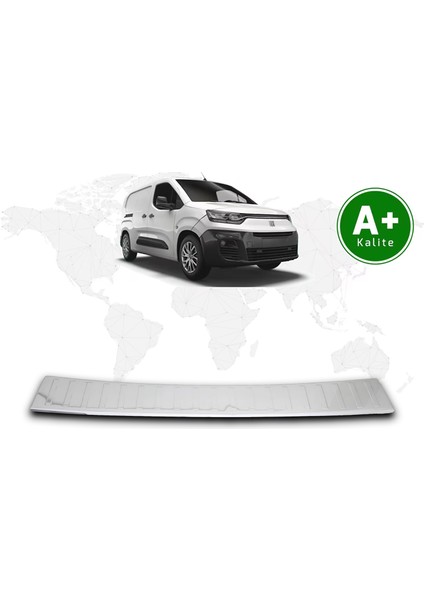 Fiat Doblo Panelvan Krom Arka Tampon Eşiği 2023 Model ve Sonrası