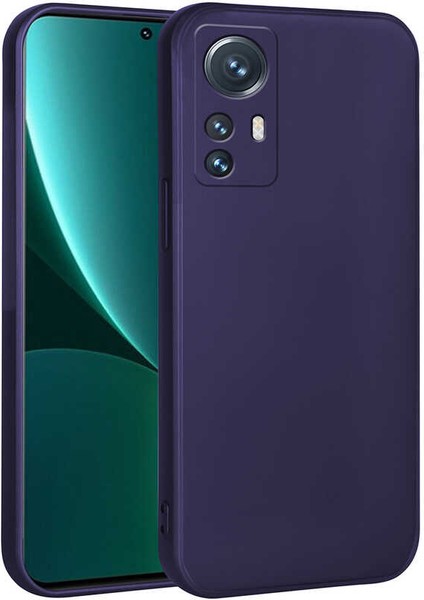 Xiaomi Xiaomi 12 Lite Kılıf Hgea Premier Silikon Kapak-Lacivert