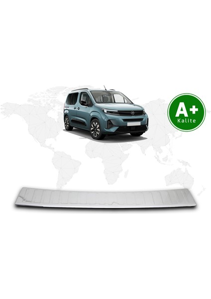 Opel Combo Krom Arka Tampon Eşiği 2024 Model ve Sonrası