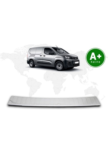 Peugeot Partner Krom Arka Tampon Eşiği 2019 Model ve Sonrası