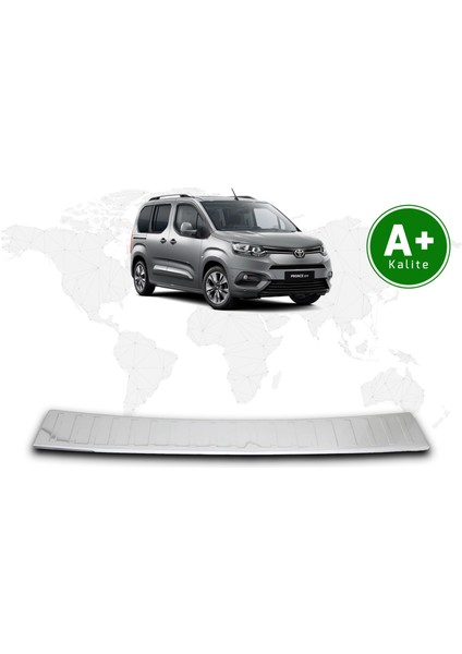 Toyota Proace City Krom Arka Tampon Eşiği 2019 Model ve Sonrası