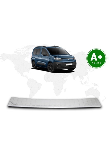 Fiat Doblo Krom Arka Tampon Eşiği 2023 Model ve Sonrası
