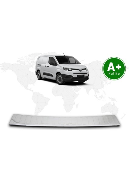 Toyota Proace City Panelvan Krom Arka Tampon Eşiği 2019 Model ve Sonrası