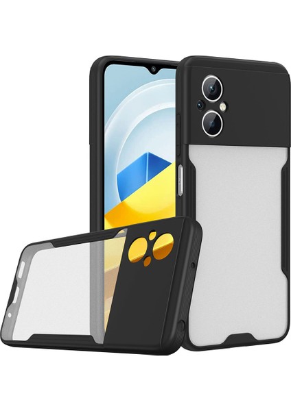 Xiaomi Poco M5 Kılıf Hgea Parfe Kapak-Siyah