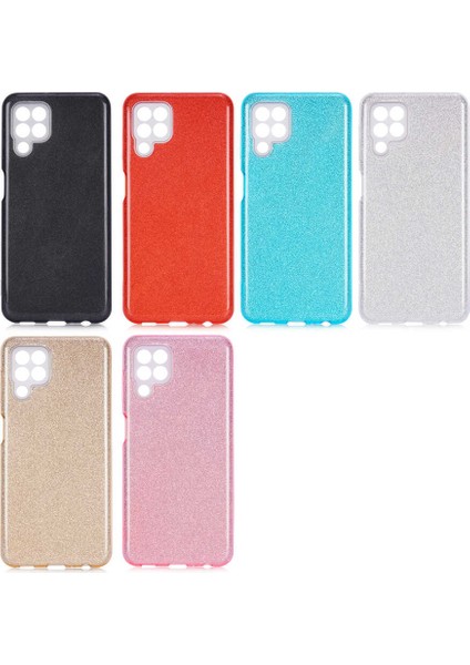 Galaxy A22 4g Kılıf Hgea Shining Silikon-Rose Gold