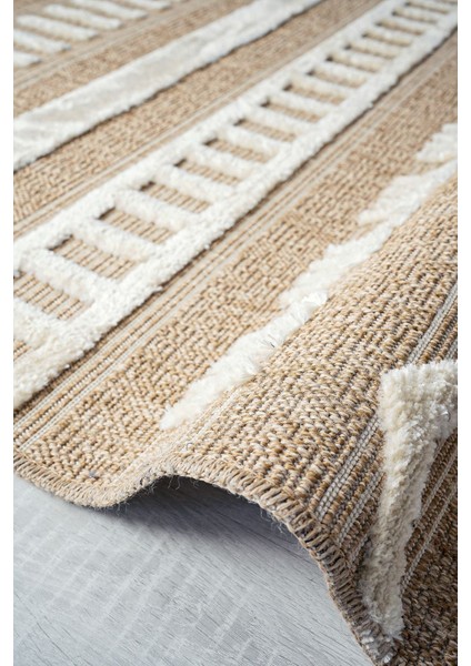 Seyran Marakesh Jüt Beyaz Hasır Dokulu Halı Salon Mutfak Kesme Yolluk Halısı fırsatları