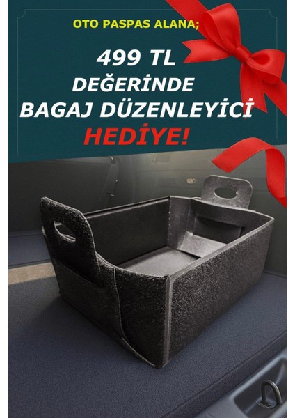 Opel Combo D Combivan, Ön ve Arka Kabin 2011-2018 Arası Uyumulu Kauçuk Paspas