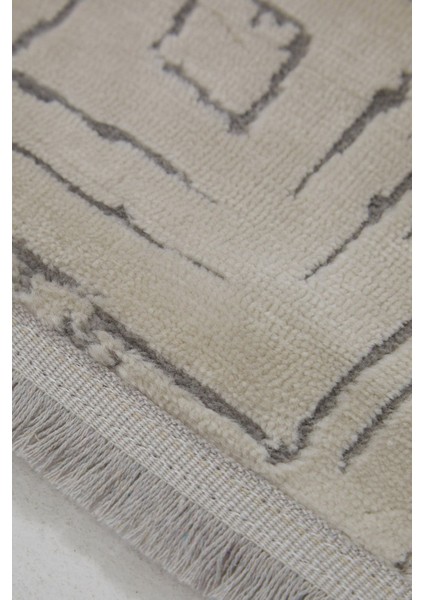 Enti Dora 1908 Beyaz Salon Halısı Kesme Yolluk Yumuşak Doku Kaymaz Tozumaz Halısı fiyatları