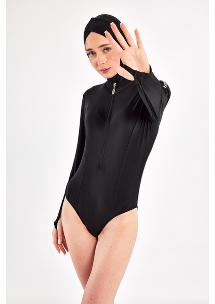 1109 Oreta Uzun Kollu Tesettür Mayo fırsatları