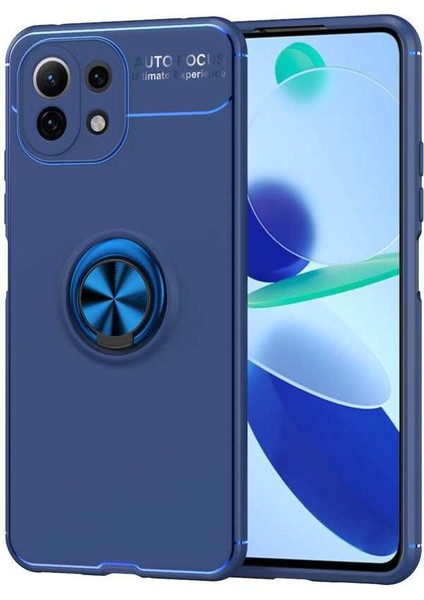 Xiaomi Mi 11 Lite Kılıf Hgea Ravel Silikon Kapak-Mavi