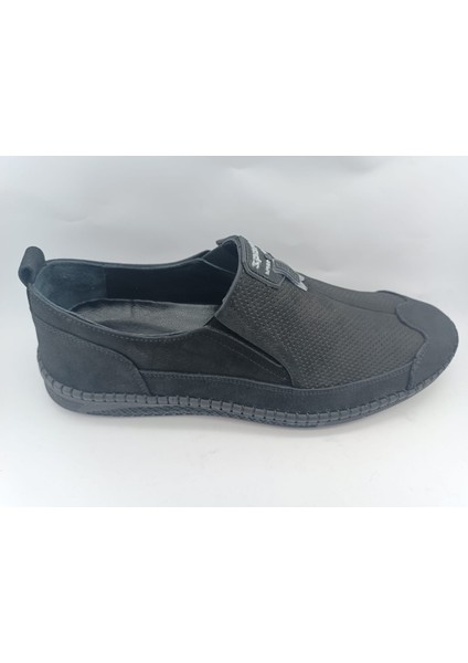 Siyah Nubuk Deri Erkek Ayakkabı