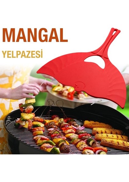 Büro Ev Ofis Piknik Keyfi Için Ateş Yelleyici Mangal Yelpazesi fırsatları