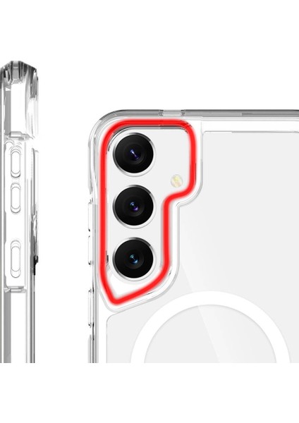 Galaxy S24 Plus Kılıf Hgea Magsafe Şarj Özellikli T-Max Magsafe Kapak-Renksiz