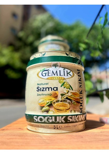 Soğuk Sıkım Naturel Sızma Zeytinyağı 5 Lt Teneke | Erken Hasat | Yeni Sezon