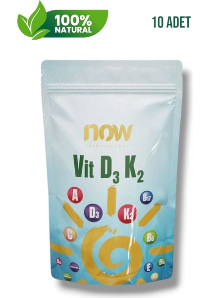 Vit D3 K2 Vitamin Destek Transdermal Bant – 10 Adet