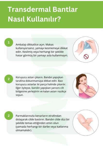 Vit D3 K2 Vitamin Destek Transdermal Bant – 10 Adet