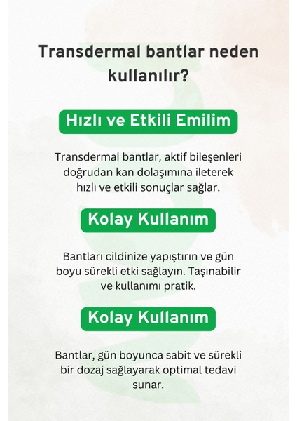 Vit D3 K2 Vitamin Destek Transdermal Bant – 10 Adet