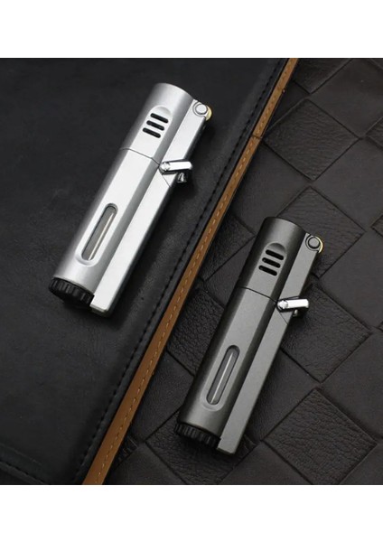 Premiumquality Parlak Gunmetal 3 Torch Pürmüz Metal Puro Çakmağı fiyatları