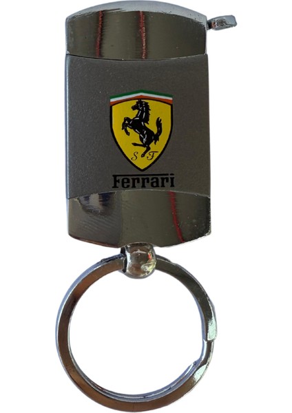 Premiumquality Gümüş Logolu Metal Soft Flame Çakmak