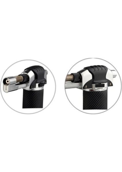 Premiumquality Tek Torch Pürmüz Siyah Gümüş Metal Masa Tipi Puro Çakmağı fırsatları