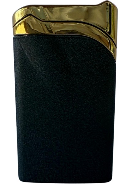 Premiumquality Tek Torch Pürmüz Mat Siyah Gold Metal Puro Çakmağı