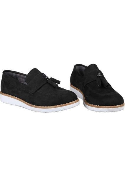 Ortopedi 3050 Düz Siyah Suet Çocuk Kundura indirimleri