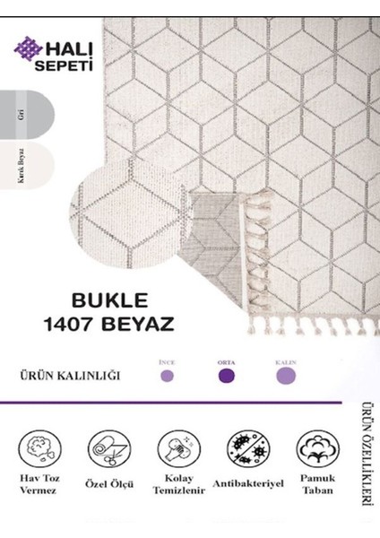 Enti Bukle 1407 Beyaz Enti Bukle Hav Toz Vermez Hasır Dokulu Etnik Halı fiyatları