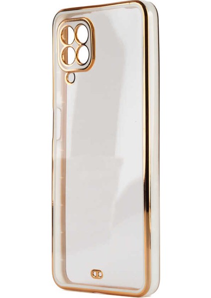 Galaxy A22 4g Kılıf Hgea Voit Clear Kapak-Beyaz