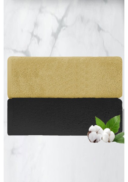 2 Li Lüks El Yüz Havlu Seti 50X90 cm %100 Pamuklu Gramajlı Sija