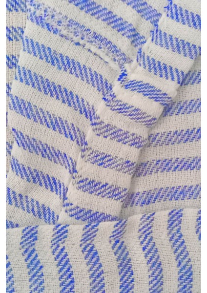 Kapşonlu Unisex Peştemal Plaj Bornozu %100 Pamuklu Seaside Stripe modelleri