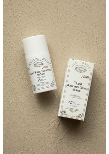 Renkli Güneş Kremi 40+Spf Medium | Arbutin | Leke Giderici ve Ton Eşitleyici