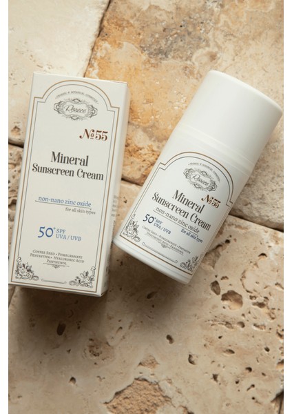 Mineral Güneş Kremi |Mineral Filtreli | Çocuklar Dahil Tüm Ciltler Için 50+Spf | 50 ml