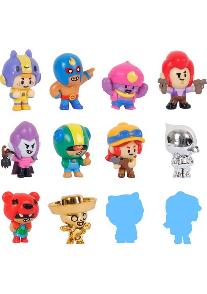 Lisanslı Brawl Stars 12'li Delüks Figür Seti: 10 + 2 Gizli Figürle Koleksiyonunu Tamamla!