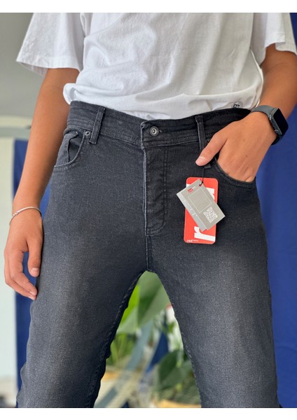 Erkek Pantolon Skinny Siyah Denim Jeans