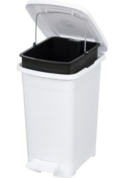 ELF-İ343 Slim Pedallı Plastik Çöp Kovası Iç Kovalı 15 Lt