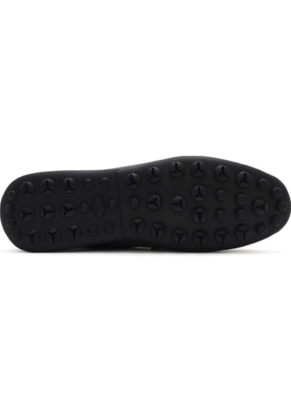 Erkek Siyah Tokalı Deri Loafer 25SFD7553E3
