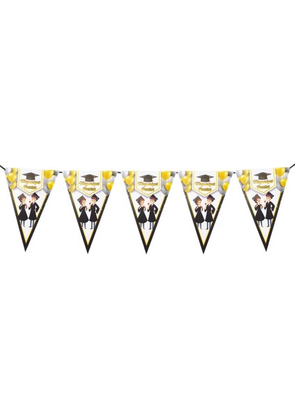 Mezuniyet Partisi Süsü Flama Bayrak Asılabilir Dekoratif Süs fiyatları